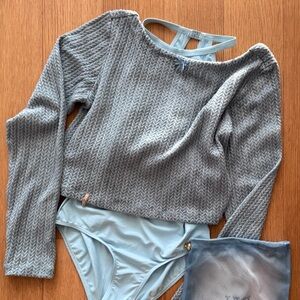 [Ballet] JAC Just a Corpse Butterzopf Backless Warm Up Top M/L Baby Blue